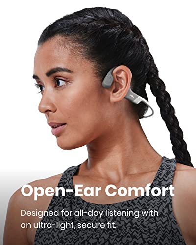 SHOKZ OpenRun (AfterShokz Aeropex) - Open-Ear Bluetooth Bone Conduction Sport Headphones - Sweat Resistant Wireless Earphones for Workouts and Running - Built-in Mic, with Headband
