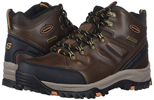 Skechers Men's RELMENT-TRAVEN Hiking Boot, dkbr, 13 Medium US