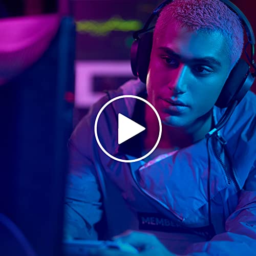 Skullcandy SLYR Pro Wired Over-Ear Gaming Headset/Soft Earpads/Clear Voice Smart Mic/Works with Playstation, PS5, Xbox, Xbox Series X, Nintendo Switch, Mobile, VR, and PC/Kids or Adult - Blue