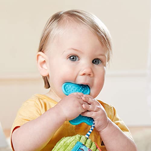 Skip Hop Bandana Buddies Baby Activity and Teething Toy with Multi-Sensory Rattle and Textures, Puppy