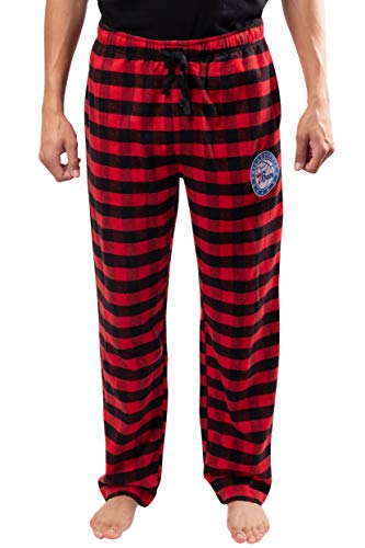 Ultra Game NBA Philadelphia 76ers Mens Sleepwear Super Soft Flannel Pajama Loungewear Pants, Team Color, XX-Large
