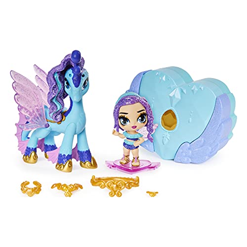 Hatchimals Pixies Riders, Lagoon Lily Pixie and Seastallion Glider Set with Mystery Feature