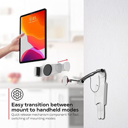 2-in-1 Mount Stand – CTA 2-in-1 Kitchen Mount Stand For iPad 7th/ 8th/ 9th Gen 10.2”, iPad Air 4, iPad Mini 5, 12.9” iPad Pro, iPad Pro 11”, Galaxy Tab S3, Zebra and Other 7-13” Devices (PAD-KMS)