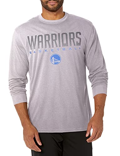 Ultra Game -NBA Men's Active Long Sleeve Pullover T-Shirt Heather Gray Medium