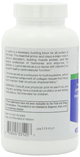 Roex Vitamins | L-Lysine | L-Proline | Muscle Maintenance and Recovery | Healthy Joints | Nutritional-Supplement | 120 Count