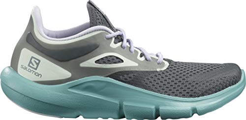 Salomon Predict MOD Running Shoes for Women, Ebony/Meadowbrook/Purple Heather, 5