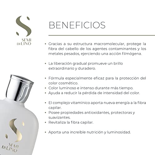 Alfaparf Milano Semi Di Lino Diamond Shine Illuminating Low Shampoo - Sulfate Free - For Normal Hair - Paraben and Paraffin Free - Safe on Color Treated Hair - Professional Salon Quality, 8.45 Fl Oz