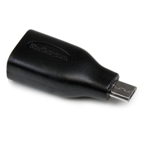 StarTech.com Micro USB OTG to USB Adapter - Micro USB Male OTG to USB Female Adapter - USB On The Go Adapter (UUSBOTGADAP), Black