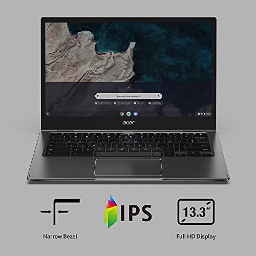 Acer Chromebook Spin 513 R841LT-S6DJ | 13.3' FHD IPS Touch Corning Gorilla Glass Display | Qualcomm Snapdragon 7c Compute Platform | 8GB LPDDR4X | 128GB eMMC | 4G LTE | WiFi 5 | Chrome OS, Gray