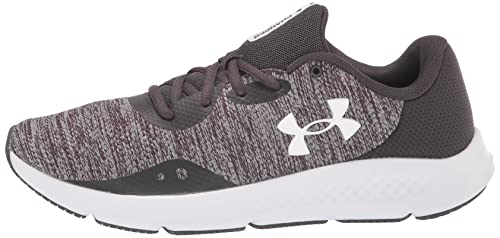 Under Armour Men's Charged Pursuit 3 Twist Sneaker, Jet Gray (100)/White, 9