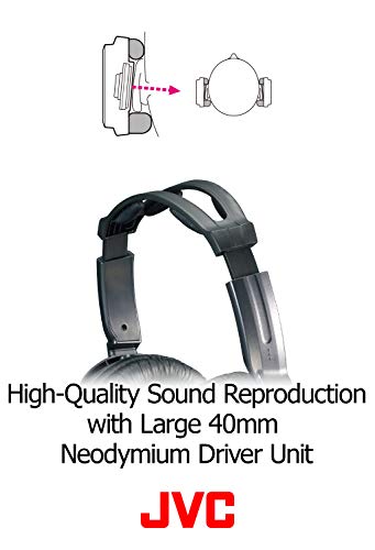 JVC HARX500 Full-Size Headphones (Silver)