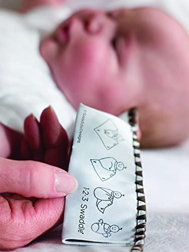 SwaddleDesigns Large Receiving Blanket, Ultimate Swaddle for Baby Boys, Girls, Softest US Cotton Flannel, Multiuse, Best Shower Gift, MADE in USA, Brown Mod Circles on Pastel Blue, Mom’s Choice Winner