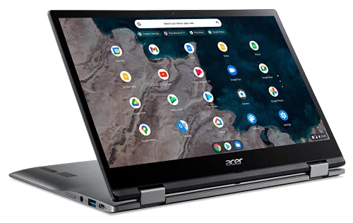 Acer Chromebook Spin 513 R841LT-S6DJ | 13.3' FHD IPS Touch Corning Gorilla Glass Display | Qualcomm Snapdragon 7c Compute Platform | 8GB LPDDR4X | 128GB eMMC | 4G LTE | WiFi 5 | Chrome OS, Gray