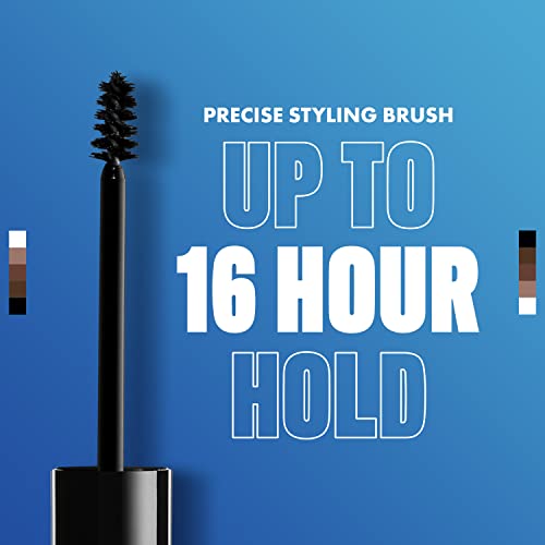 NYX PROFESSIONAL MAKEUP The Brow Glue, Extreme Hold Tinted Eyebrow Gel - Dark Brown