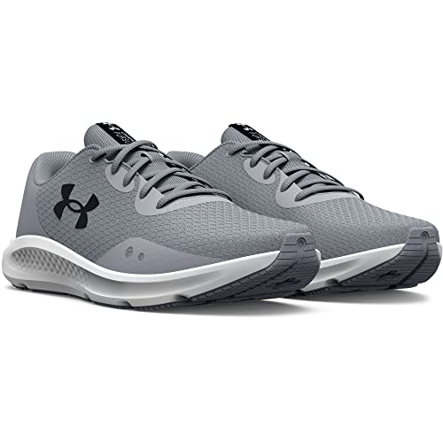 Under Armour Men's Charged Pursuit 3 Running Shoe, Mod Gray (104)/Black, 8.5