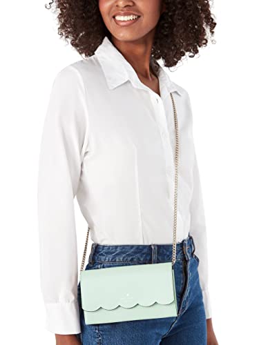 Kate Spade Gemma Wallet On Chain Leather Crossbody Bag Purse Handbag (Lime Sherbert)