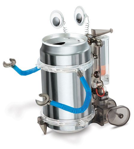 4M Toysmith, KidzRobotix Tin Can Robot, DIY Science Kits STEM Powered Kids, For Boys and Girls Ages 8+