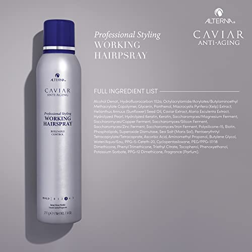 Alterna Caviar Professional Styling Working Hair Spray, 7.4 Fl Oz (Pack of 1)
