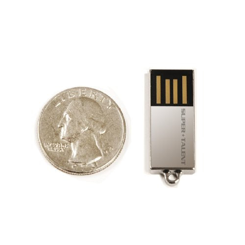 Super Talent Pico-C 8 GB USB 2.0 Flash Drive STU8GPCS (Silver)