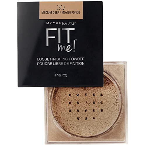 Maybelline Fit Me Loose Setting Powder, Face Powder Makeup and Finishing Powder, Medium Deep, 1 Count