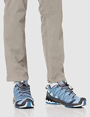 Salomon XA PRO 3D v8 Trail Running Shoes for Women, Ashley Blue/Ebony/Opal Blue, 8