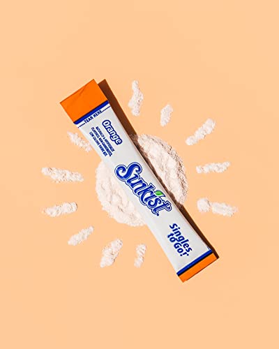 Sunkist Soda Variety Pack, Singles To Go Orange, Strawberry, Grape and Peach (30 Total Sticks)