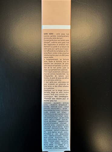 Erborian Skin Hero with White Ginseng, Facial Concealer and Makeup Primer - Non-Tinted Bare Skin Perfecting Face Moisturizer Smooths, Blurs and Illuminates Skin - Silicone Free Korean Skincare