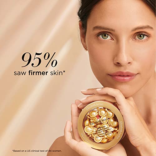 Elizabeth Arden Anti-Aging Ceramide Capsules Serum, Advanced Daily Youth Restoring Serum, 30 Count