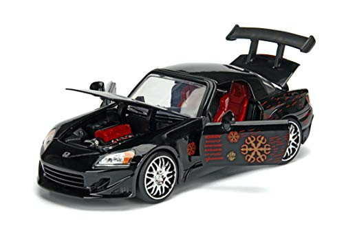 Jada Toys Fast and Furious 1:24 Johnny's Honda S2000 Die-cast Car, Toys for Kids and Adults, Black