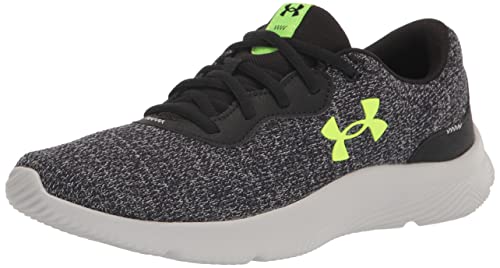 Under Armour Men's Mojo 2 Running Shoe, (007) Black/Black/Lime Surge, 9.5