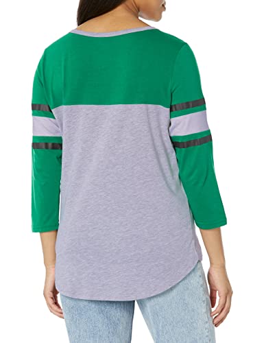 Ultra Game NBA Boston Celtics Womens T-Shirt Raglan Baseball 3/4 Long Sleeve Tee Shirt, Team Color, Large