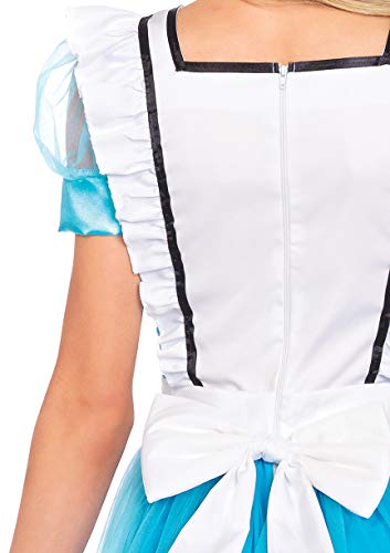 Leg Avenue Unisex Classic Alice in Wonderland Adult Sized Costumes, Blue/White, Small US