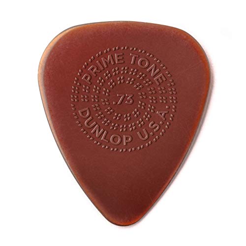 JIM DUNLOP Primetone Standard .73mm Sculpted Plectra with Grip, 12 Pack