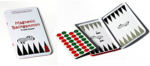 The Purple Cow Magnetic Travel Backgammon Game for Kids and Adults. Game for 2 Players. Hours of Fun, from 4 to 99 Years