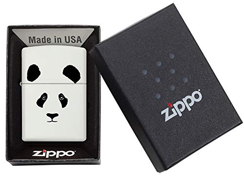 Zippo Panda White Matte Pocket Lighter, One Size