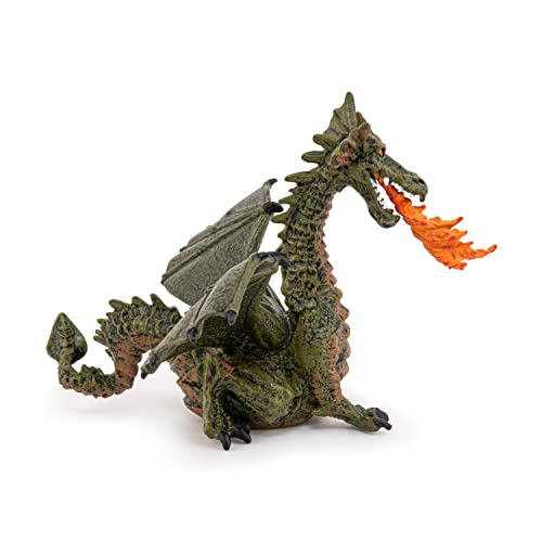 Winged Dragon with Fire (Winged Blue or Green Dragon; Colors may vary)