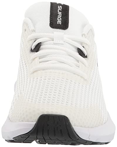 Under Armour Women's Surge 3 Running Shoe, White (100)/Black, 12