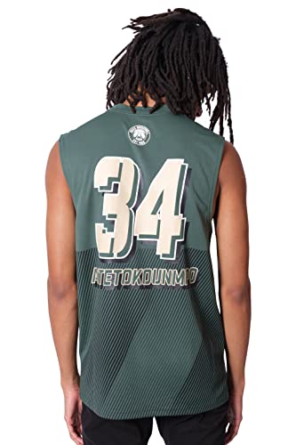 Ultra Game NBA Milwaukee Bucks - Giannis Antetokounmpo Mens Active Tank Top, Team Color, X-Large