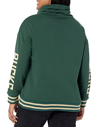 Ultra Game NBA Milwaukee Bucks Womens Quarter Zip Fleece Pullover Sweatshirt with Zipper, Team Color, Small