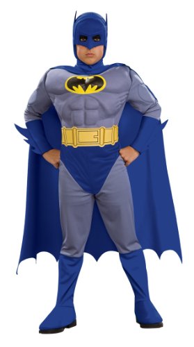 Rubie's Batman Deluxe Muscle Chest Child's Costume, Blue, Small