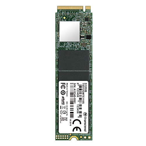 Transcend 512GB Nvme PCIe Gen3 X4 MTE110S M.2 SSD Solid State Drive TS512GMTE110S