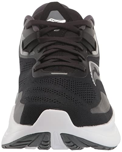 11 Saucony Men's Guide 15 Running Shoe, Black/White