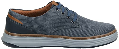 Skechers Men's Moreno Canvas Oxford Shoe, Blue (NVY 417), 8 Medium US
