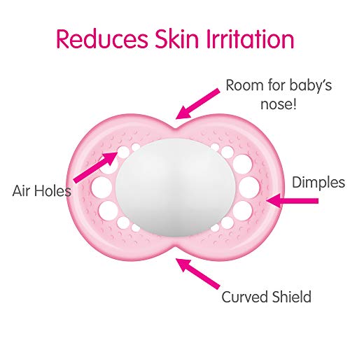 MAM Original Baby Pacifier, Nipple Shape Helps Promote Healthy Oral Development, Sterilizer Case, 2 Pack, 16+ Months, Animal/Boy