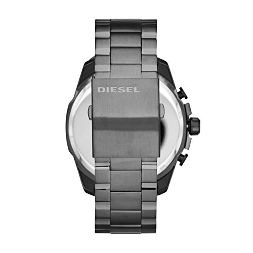 Diesel Men's 51mm Mega Chief Quartz Stainless Steel Chronograph Watch, Color: Gunmetal (Model: DZ4329)