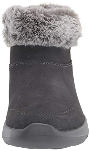 Skechers Women's Bootie Ankle Boot, Charcoal, 9