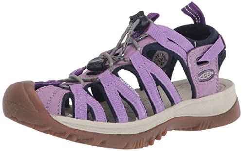 KEEN Women's Whisper Closed Toe Sport Sandals, Chalk Violet/English Lavender, 6.5
