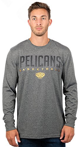 Ultra Game -NBA Men's Active Long Sleeve Pullover T-Shirt