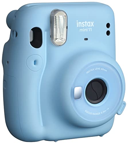 Fujifilm Instax Mini 11 Instant Camera - Sky Blue 4.8' x 4.2' x 2.6'