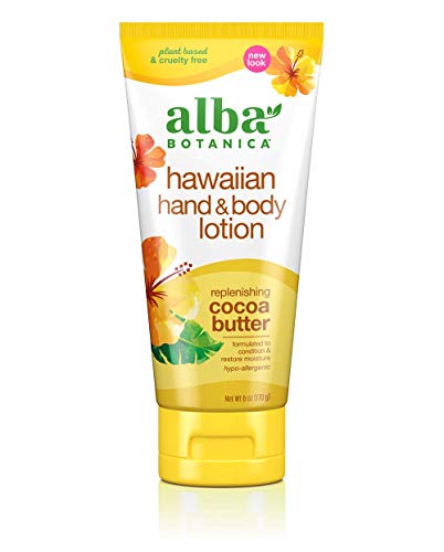 Alba Botanica Hawaiian Hand and Body Lotion, Replenishing Cocoa Butter, 6 Oz